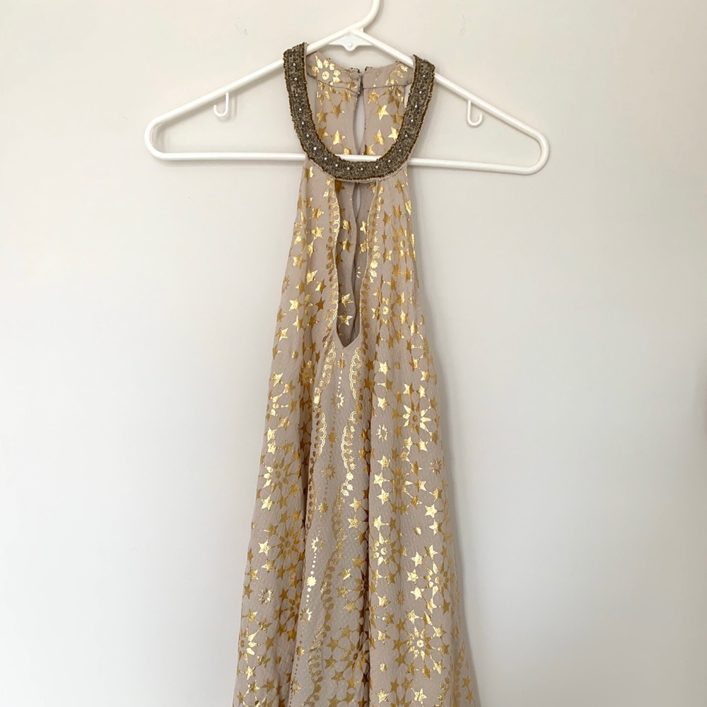 NWT urban outfitters kimchi blue gold dress